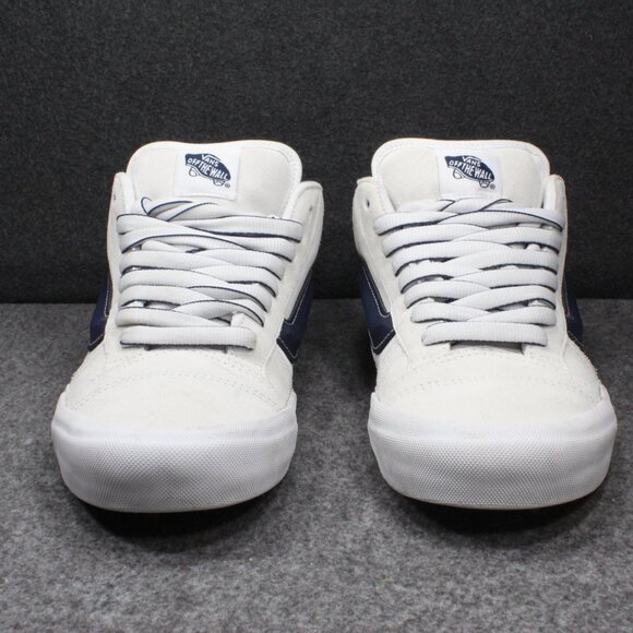 VANS Knu Skool Mid White Black RARE Version Skateboard Shoes Mens Size 10.5 - Picture 2 of 11